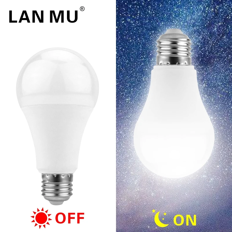 Smart Garden Rooms - E27 LED หลอดไฟเซ็นเซอร์ Dusk To Dawn
