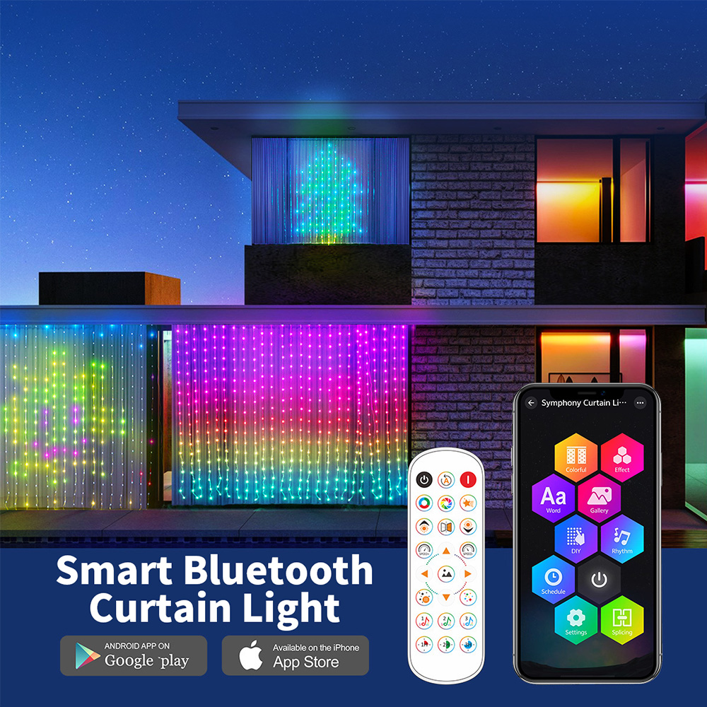 ไฟม่านอัจฉริยะ LED RGB ไฟเส้นก - Smart Garden Rooms บทวิจารณ์และราคา
