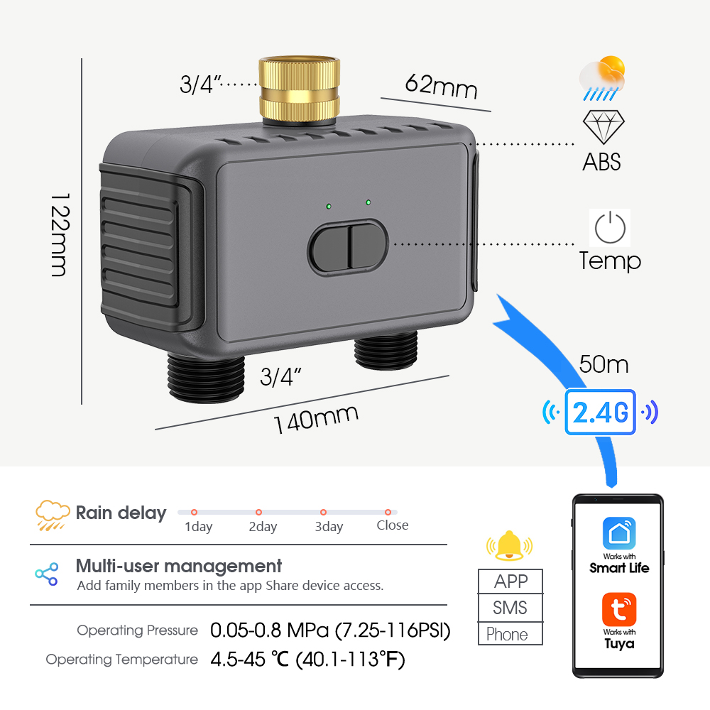 ระบบพ่นละอองน้ำอัจฉริยะ Tuya แ - Smart Garden Timer บทวิจารณ์และราคา