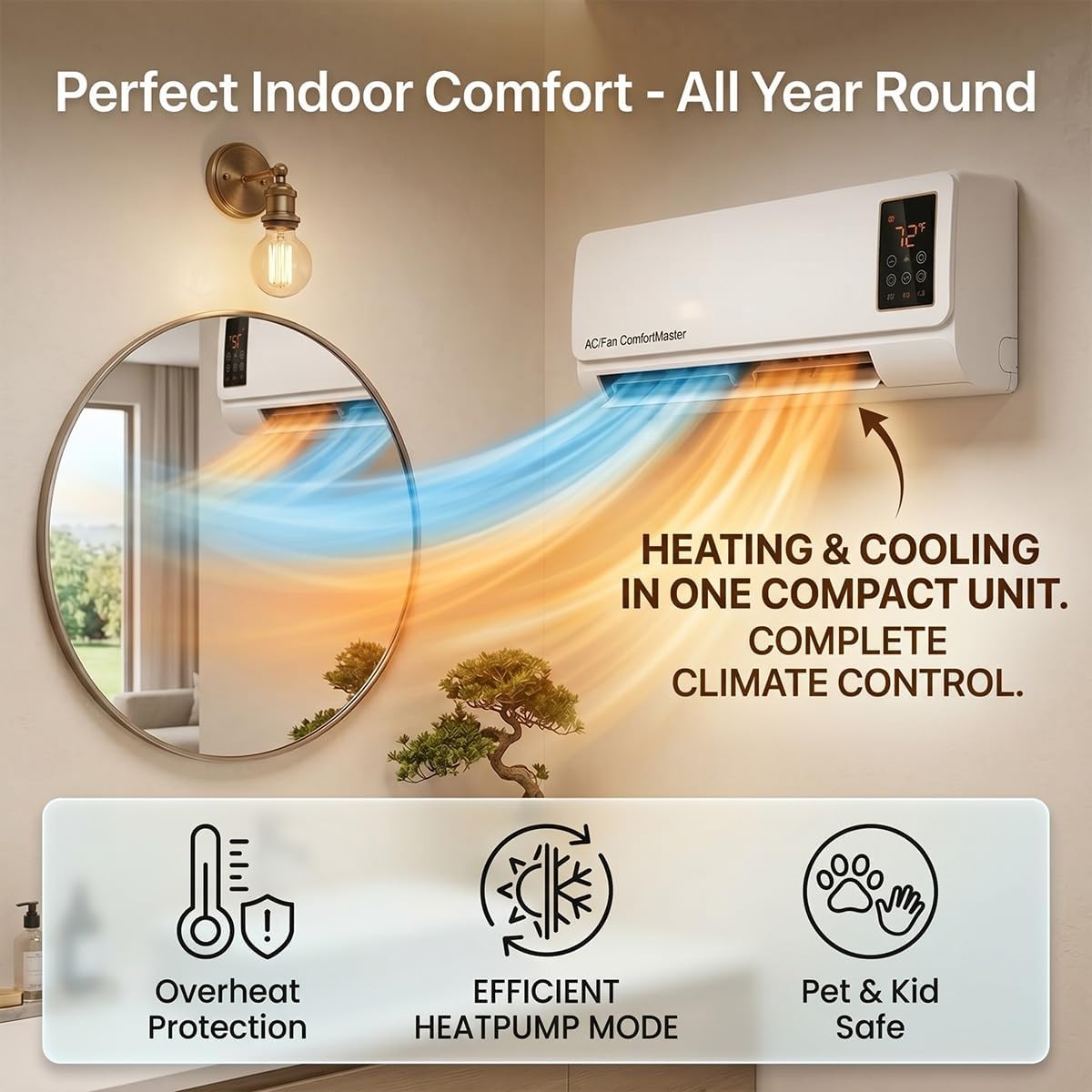 เครื่องปรับอากาศและเครื่องทำคว - Smart Garden Rooms บทวิจารณ์และราคา