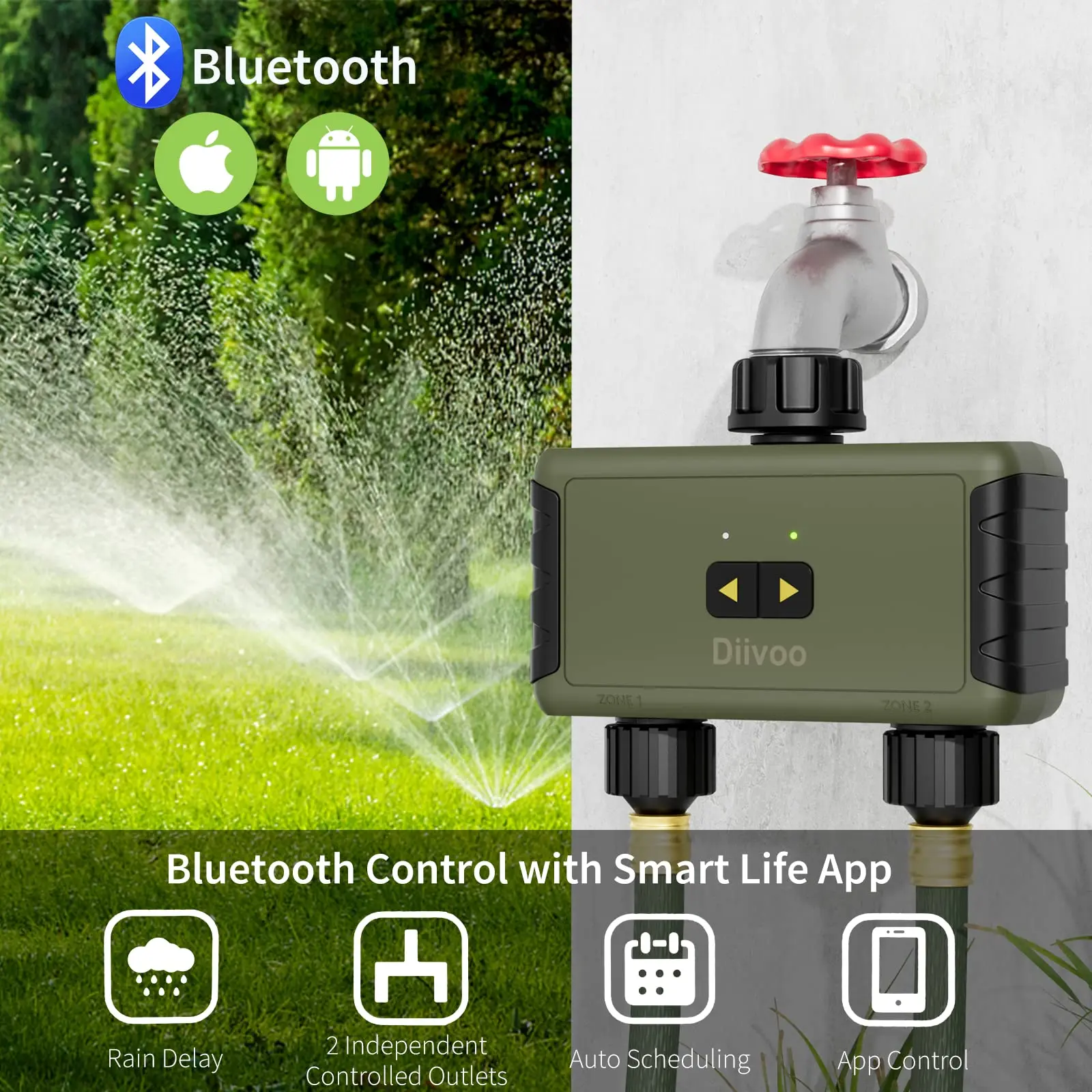 ไดวู ทิมเมด สปริงเกลอร์ สำหรับ - Smart Garden Lock บทวิจารณ์และราคา